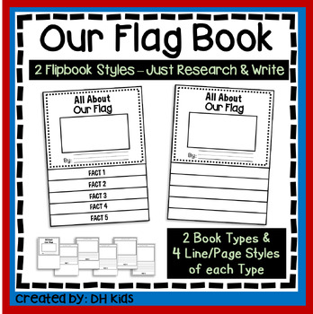 Preview of Flag Report, US Flip Book, United States Booklet, USA Flag Facts