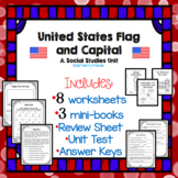 American Flag and Capital Worksheets Test and Answer Keys