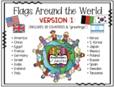 Flags Around the World [Coloring Pages]