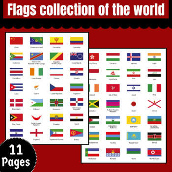 Flags Collection of the World - 294 World Flags - Clip Art by Space for ...