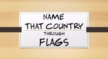 Preview of Flags Quiz - World