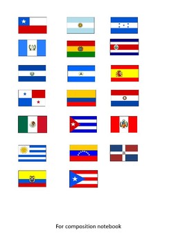 Flags Spanish speaking countries Interactive Notebooks by Educando ...