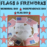 FREE! ! Flags and Fireworks for Spring/Summer Patriotic Holidays