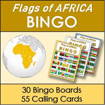Preview of Flags of Africa BINGO GAME | African Flags BINGO GAME