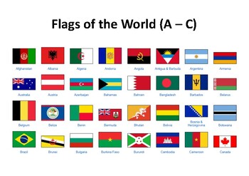 Preview of Flags of All The Countries In the World: Printable File