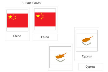 flags of asia complete set