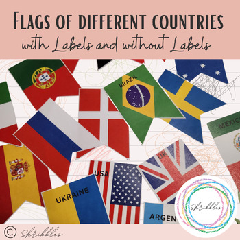 Preview of Flags of Different Countries and Hello in Different Languages