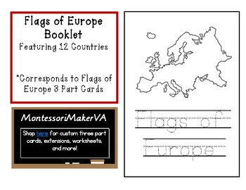 Flags of Europe Coloring Booklet by My Montessori Maker | TpT