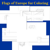 Flags of Europe for Coloring