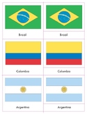 Flags of South America: Three Part Cards and Blackline Masters