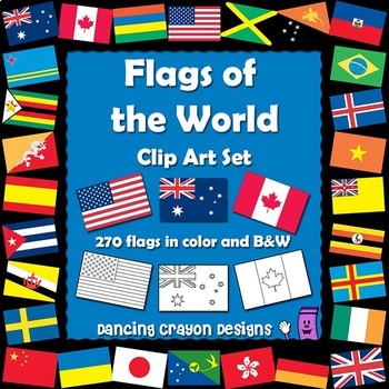 Preview of Flags of the World: 270 World Flags - Clip Art Bundle