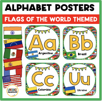 Preview of Flags of the World Alphabet Posters