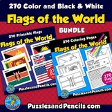 Flags of the World BUNDLE | 270 Printable World Flags and 
