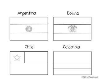 Coloring Pages Of Spanish Speaking Flags