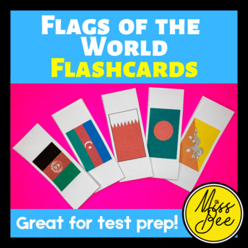 Preview of Flags of the World Flashcard Bundle