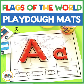 Preview of Flags of the World Play dough Mats