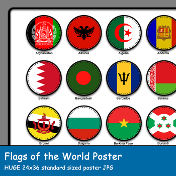 Preview of Flags of the World Wall Poster