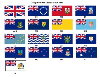 Flags with the Union Jack Crossword landscape by Northeast Education