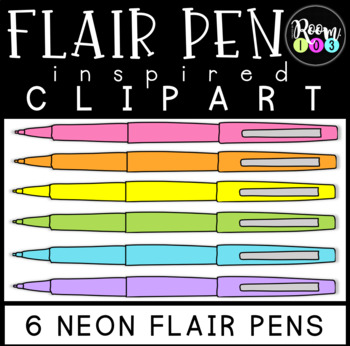 Free Flair Pen Clip Art by Treetop Teaching