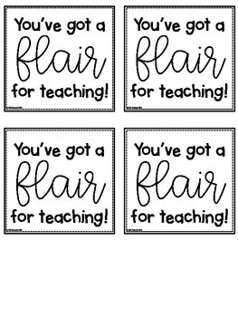 Flair Pen Teacher Gift by The Primary Patch