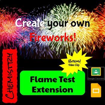 flame test lab and fireworks clipart