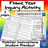 Flame Tests Lab Group Activity- Engaging Chemistry Inquiry