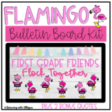 Flamingo Back to School Bulletin Board
