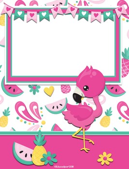 Preview of Flamingo Binder Covers