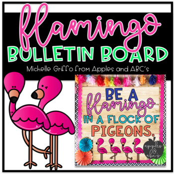 WELCOME TO THE FLOCK! Flamingo Bulletin Board Letters by Swati Sharma