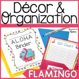 Flamingo Classroom Decor & Organization Bundle