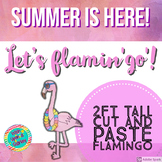 Flamingo Cut and Paste Craft