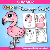 Flamingo Summer Craft End of the Year Bulletin Board Activ