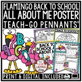 Flamingo Theme Back to School Bulletin Board First Day All