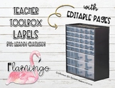 Flamingo Themed 39 Drawer Teacher TOolbox