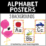 Flamingo Classroom Decor Alphabet Posters