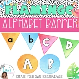 Flamingo Tropical Classroom Decor Alphabet Banners