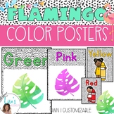 Flamingo Tropical Color Word Posters - classroom decor