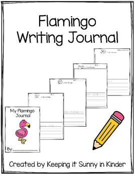 Preview of Flamingo Writing Journal and Craft DOLLAR DEAL