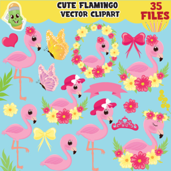 cartoon flamingo clip art