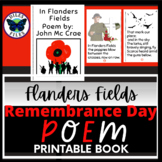 Flanders Fields Remembrance Day Poem Booklet