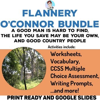 Preview of Flannery O'Connor 3 Story Bundle: Worksheets and CCSS Assessments