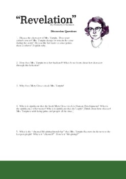 Preview of Flannery O'Connor's "Revelation" Short Story Critical Thinking Questions