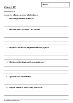 flapper vc by mark wilson 6 worksheets world war 2 by education