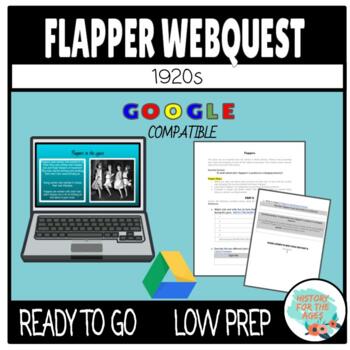 Preview of Flappers WebQuest: 1920s: Google Product 