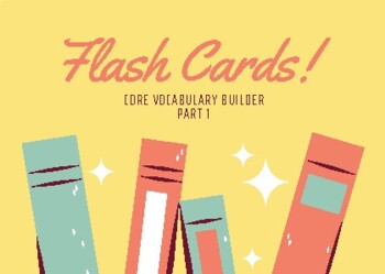 Preview of Flas Cards Core Vocabulary Builder