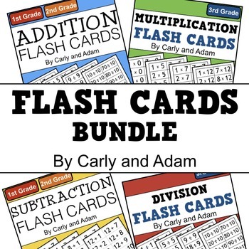 Preview of Flash Card Bundle (Addition, Subtraction, Multiplication, and Division)