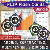 Flash Card Bundle for Addition Subtraction Multiplication 