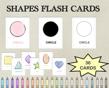 Preview of SHAPES FLASH CARDS • Montessori Materials • Toddler Flashy