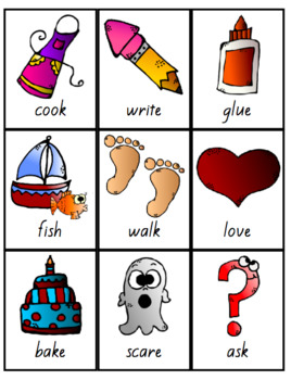 Flash Cards -Adjectives, Nouns, Verbs by PK-3 Resources | TpT