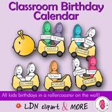 BIRTHDAYS CALENDAR, a printable, decorative and cute class